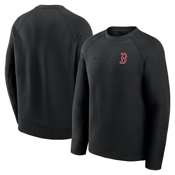 Мужской черный свитшот raglan tech fleece boston red sox Nike — фото 2