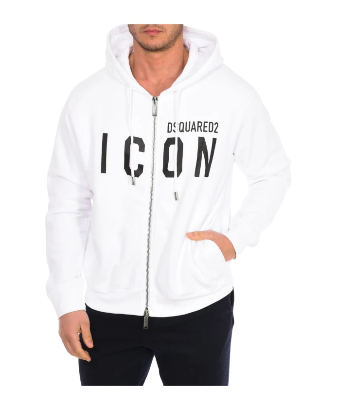 Толстовка на молнии Dsquared2, белый