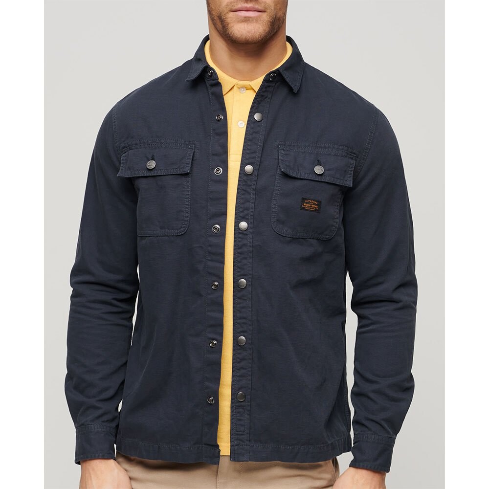 

Куртка Superdry Canvas Workwear overshirt, синий