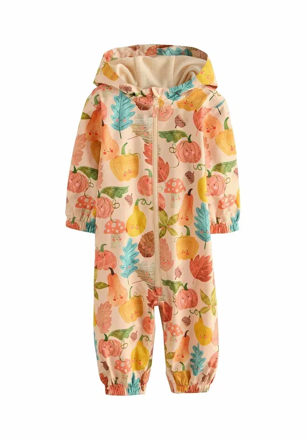 Комбинезон дождевик Regular fit waterproof printed puddlesuit Next, оранжевый тыквенный