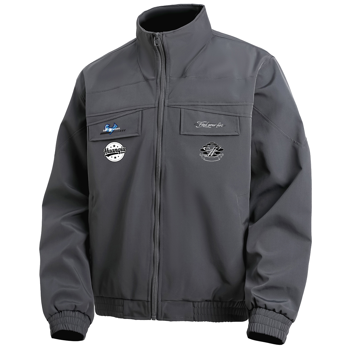 

Куртка Unisex Stand Collar Thickened HUANQIU, серый