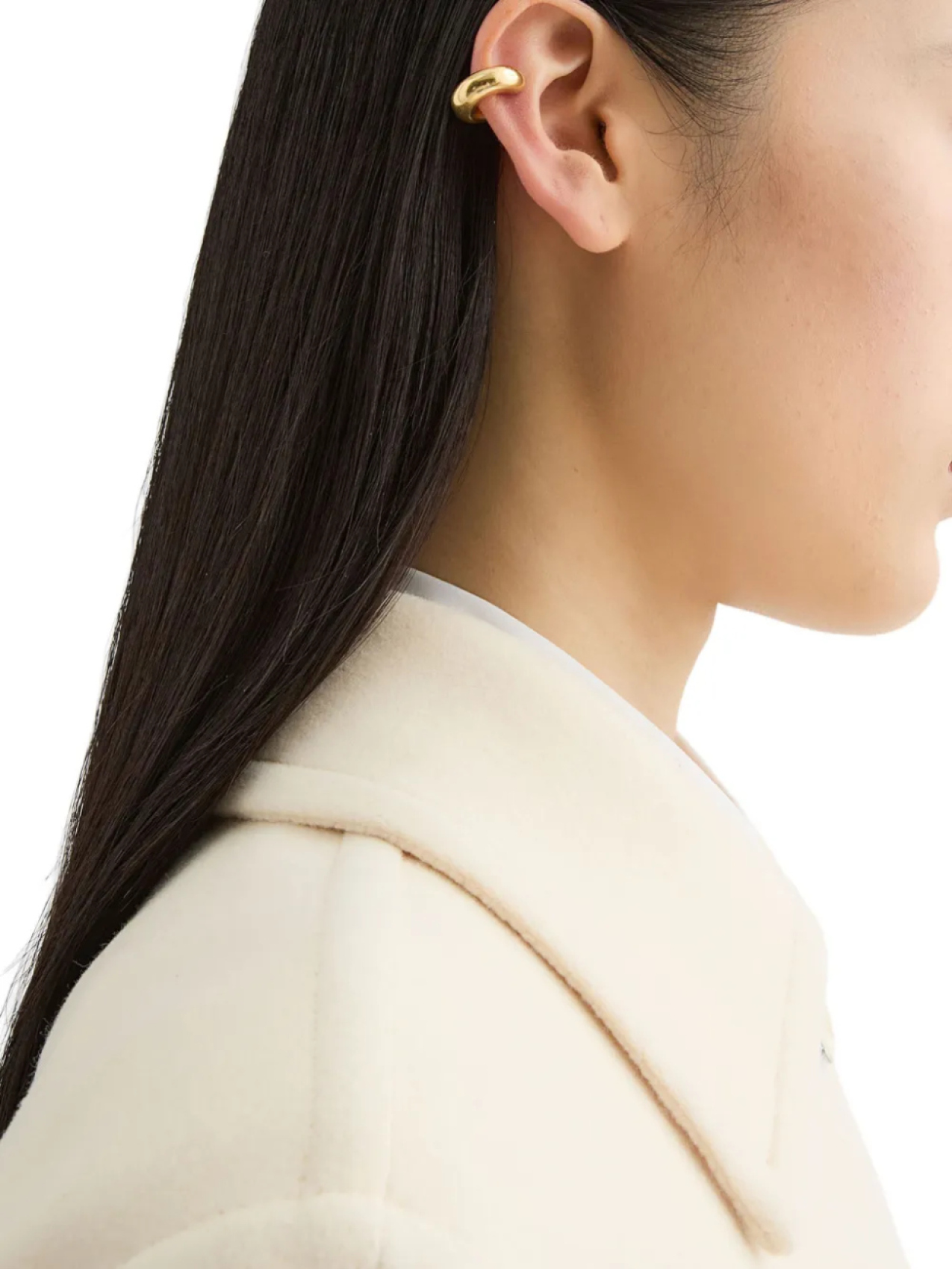 

Изогнутая серга для ушей Jil Sander, золотой