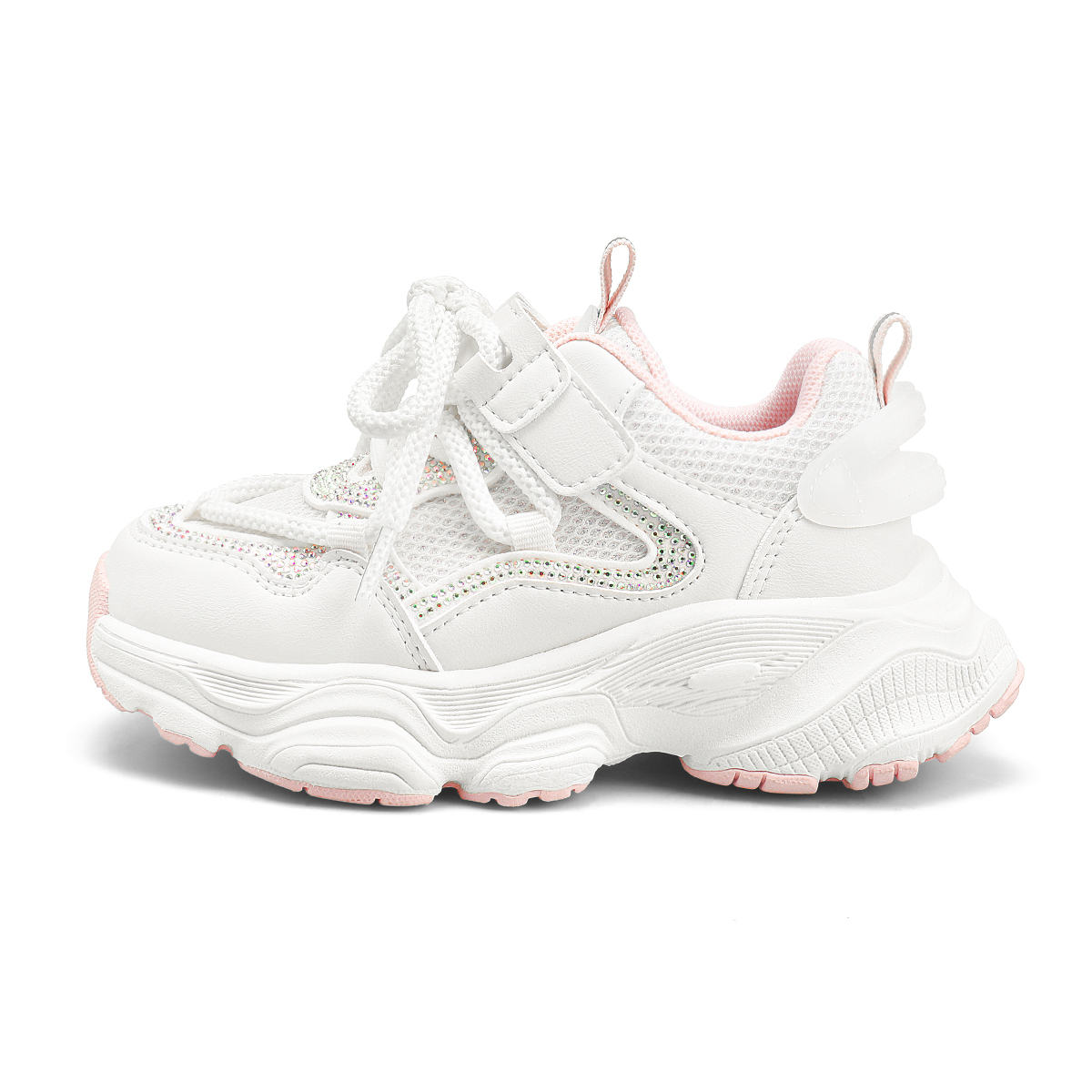 

Нескользящие, износостойкие, дышащие низкие детские кроссовки для повседневной носки ST&SAT KIDS, розовый