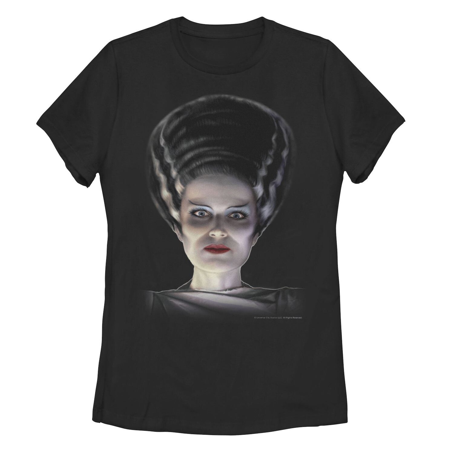 

Футболка Universal Monsters Bride Of Frankenstein для юниоров с большим лицом Licensed Character