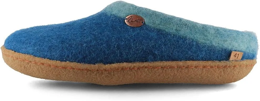 Войлочные тапочки WoolFit Sherpa с подушкой из натурального каучука, войлочные тапочки ручной работы, унисекс, с выпуклой сталью, размер 3-13, синий — фото 3