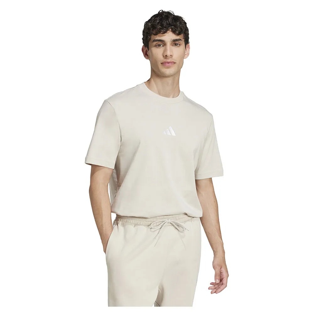 Футболка с коротким рукавом adidas Essentials Small Logo Single Jersey, бежевый — фото 4