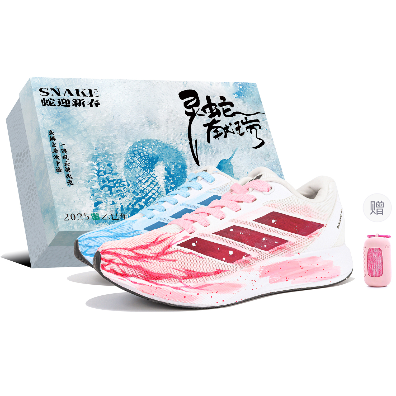 

Adidas Кроссовки для бега Duramo RC Low Top Unisex синий розовый