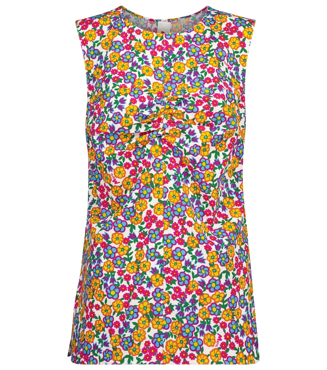 

Топ из хлопкового поплина с цветочным принтом Marni, Lilly White