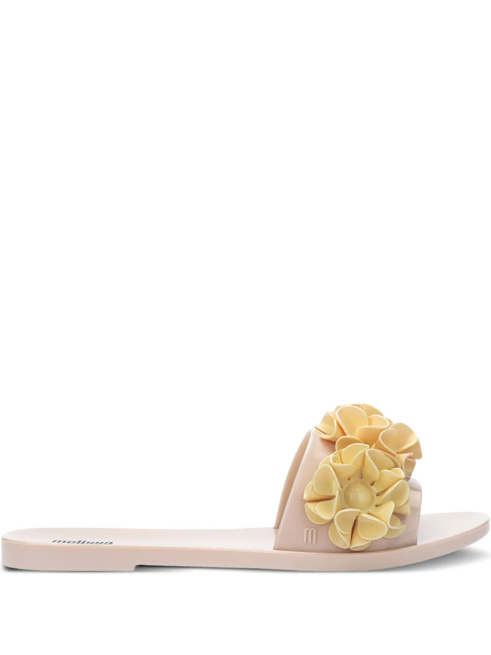 Шлепанцы Babe Springtime с цветочным декором Melissa, нейтральный