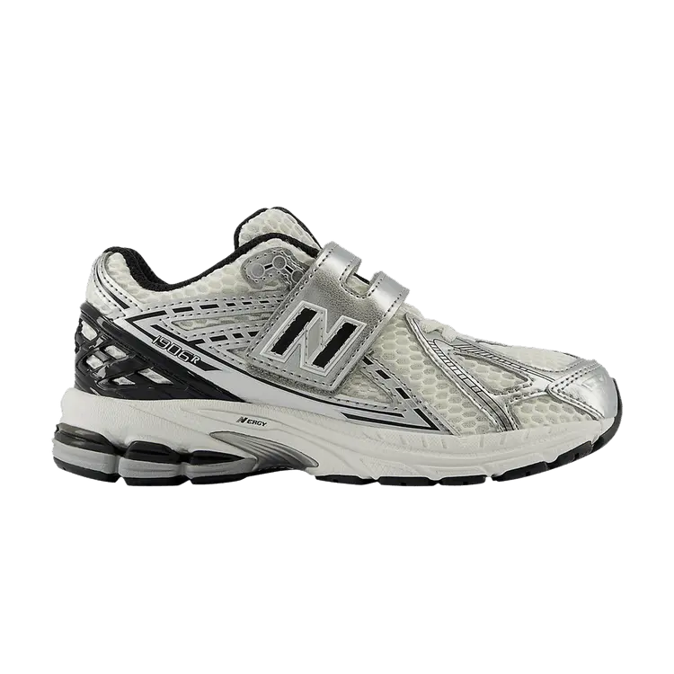 

Кроссовки New Balance 1906R Hook & Loop Little Kid Wide Silver Metallic Black, серебряный