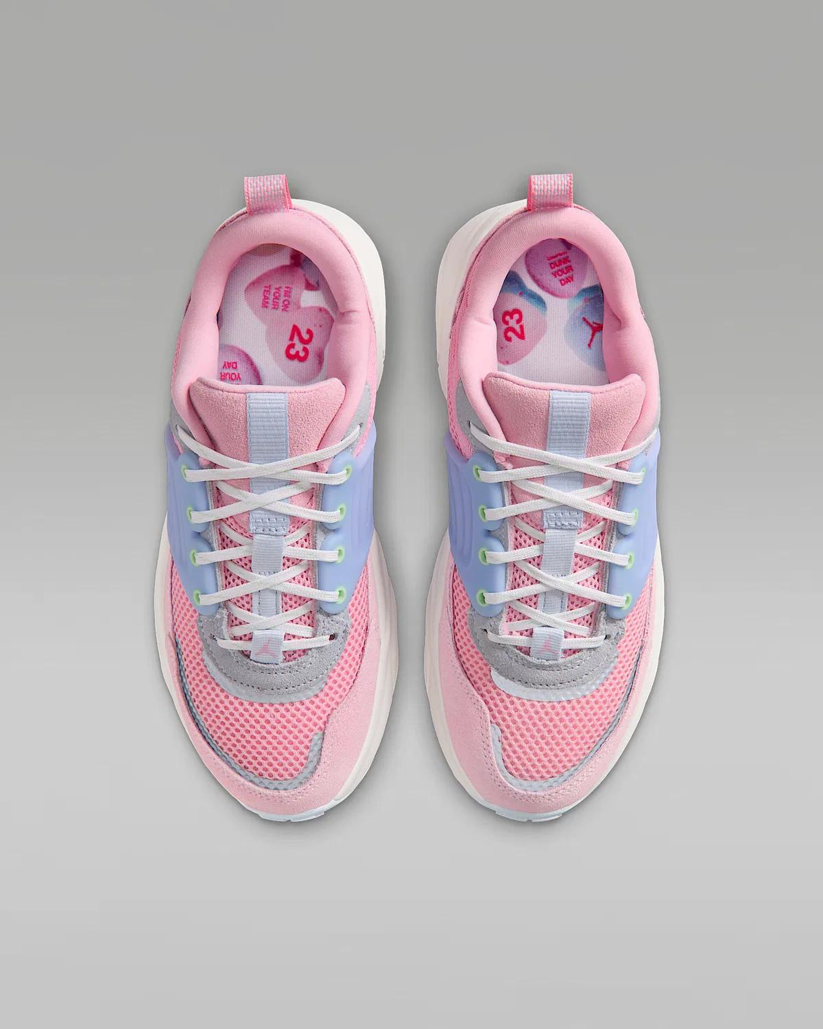 Кроссовки детские Jordan Trunner O/S, Medium Soft Pink/Half Blue/Sail/Medium Soft Pink — фото 4