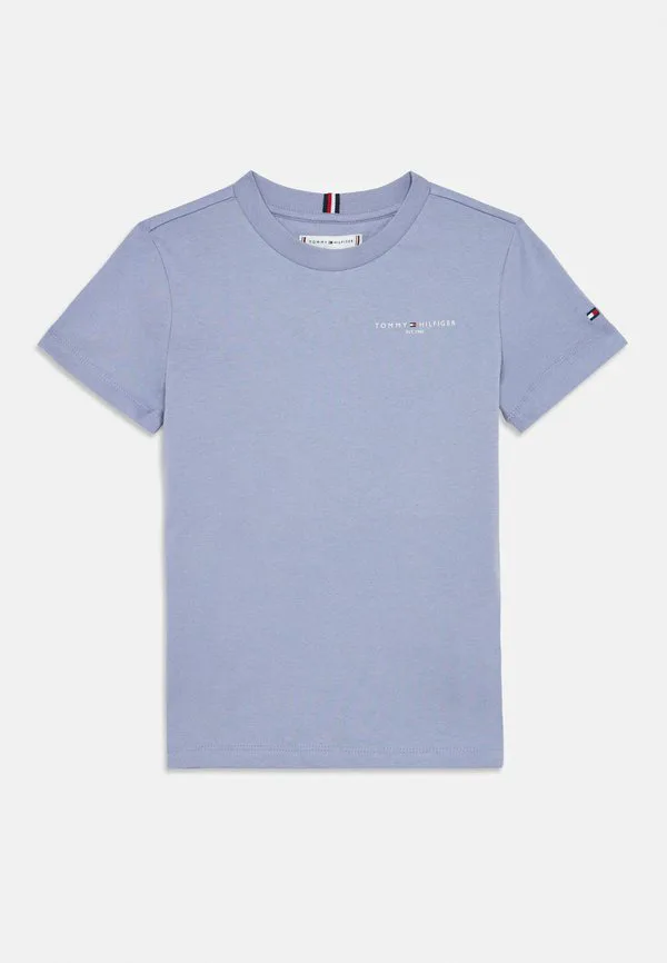 Футболка с логотипом, круглый вырез, базовая футболка Tommy Hilfiger, Periwinkle Dusk — фото 3