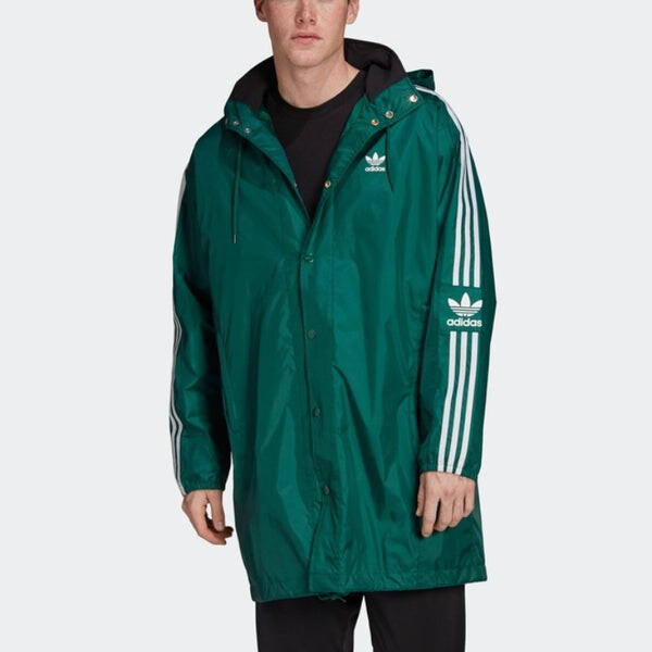 Куртка originals long wb medium style wind coat male green Adidas, зеленый — фото 3