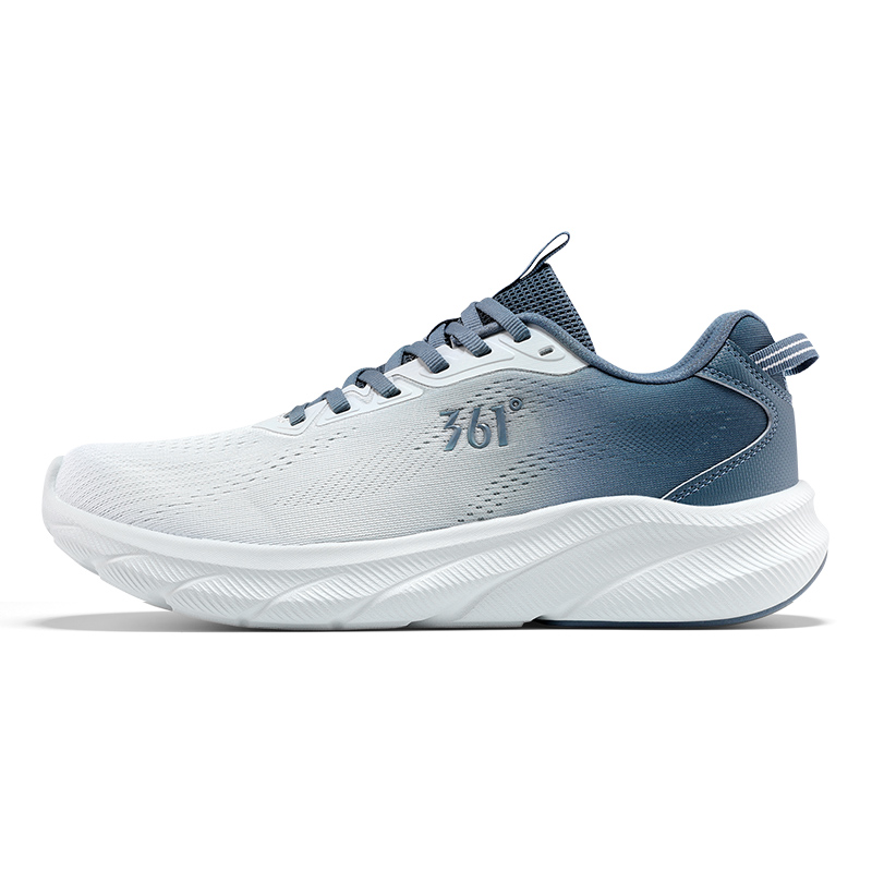 

361° Мужские кроссовки Casual Running низкие серо-голубые с амортизацией, противоскользящие и устойчивые к истиранию