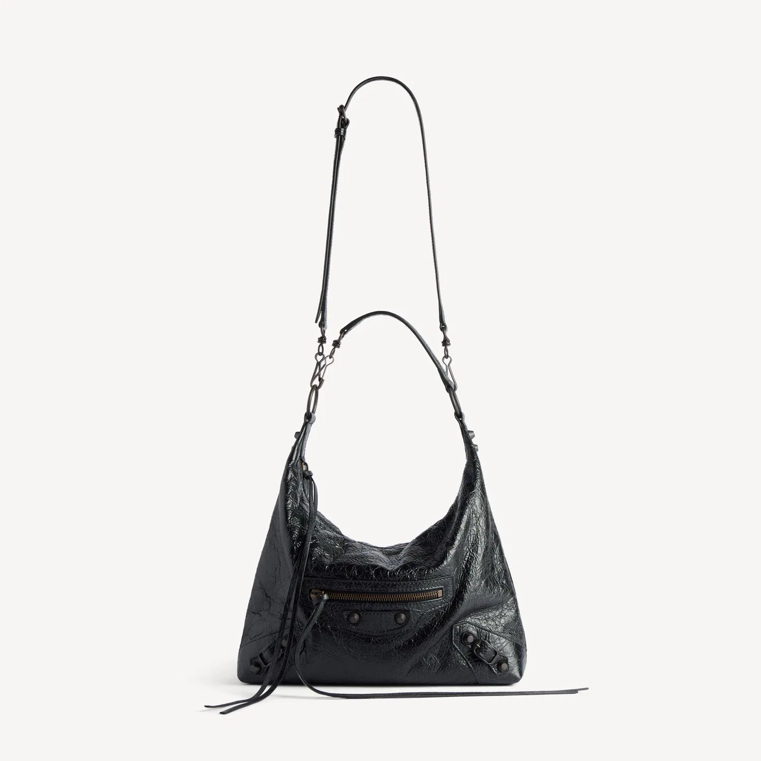 BALENCIAGA Women's Le City Hobo Bag Small in Black, черный — фото 4