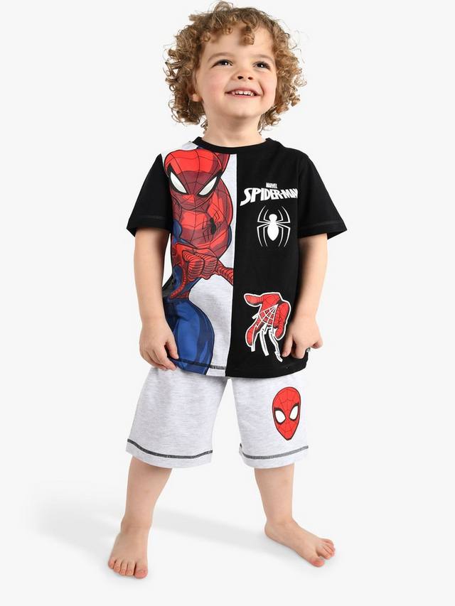 

Детский пижамный комплект Spiderman Shorty Brand Threads, Black/Multi