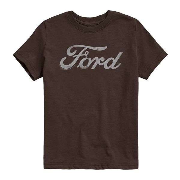 

Футболка с принтом Boys 8-20 ford distressed logo Licensed Character, Dark Brown