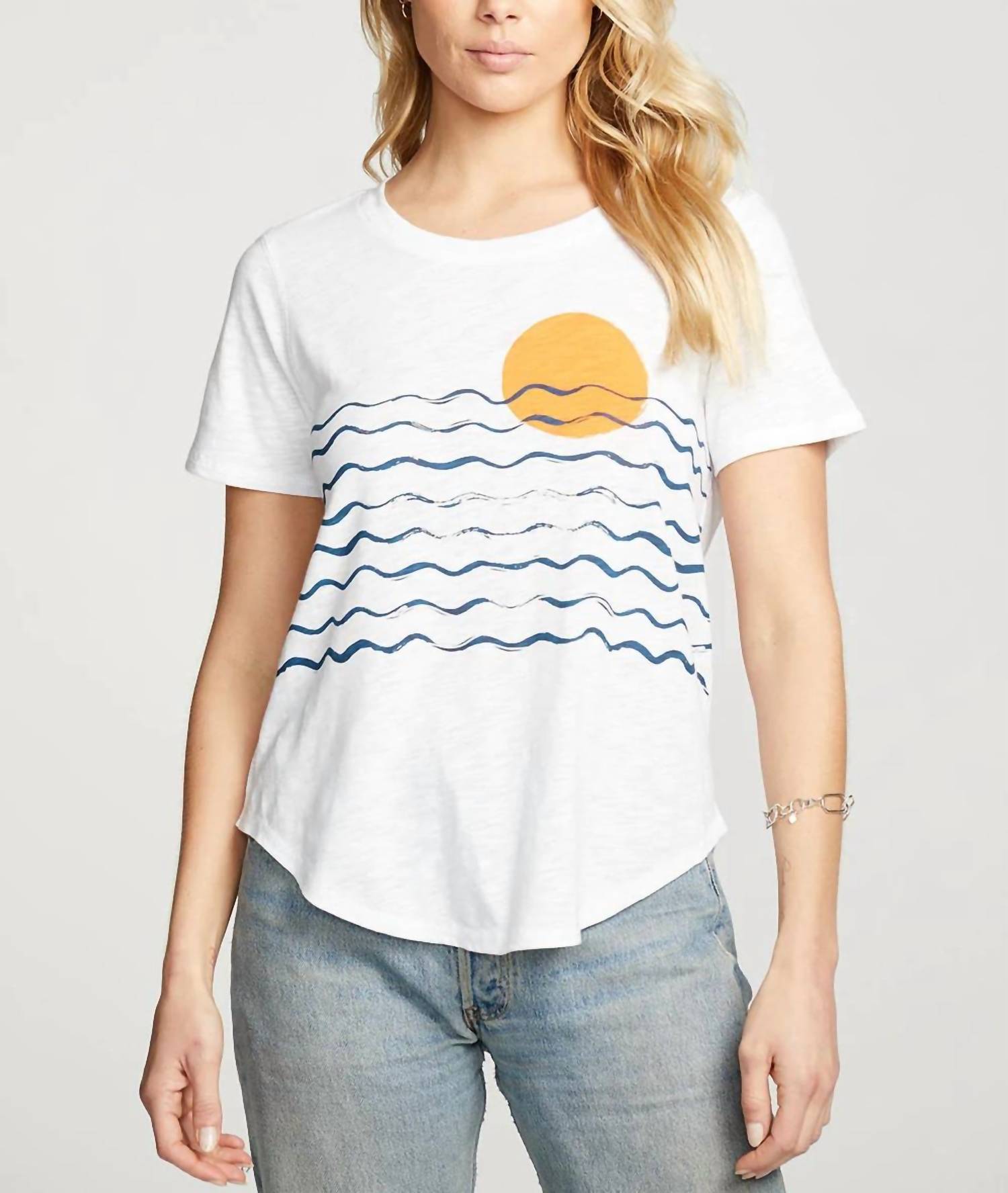 

Футболка Modern Sunset Gauze Jersey белого цвета Chaser