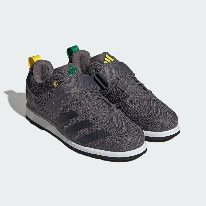 Унисекс кроссовки для тяжелой атлетики adidas Powerlift 5, белый/черный/угольный — фото 3
