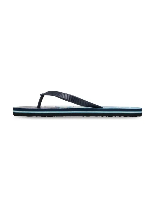 Мужские пляжные тапки Quiksilver Molokai stripe pool shoes, черный