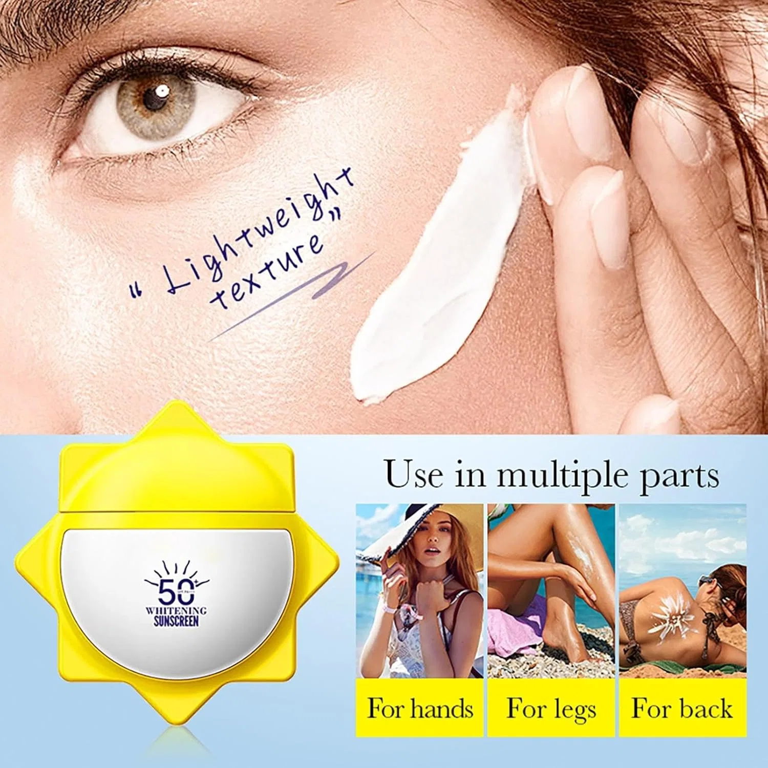 Солнцезащитный крем SPF50+ водостойкий Ovelle, 1Pcs — фото 3