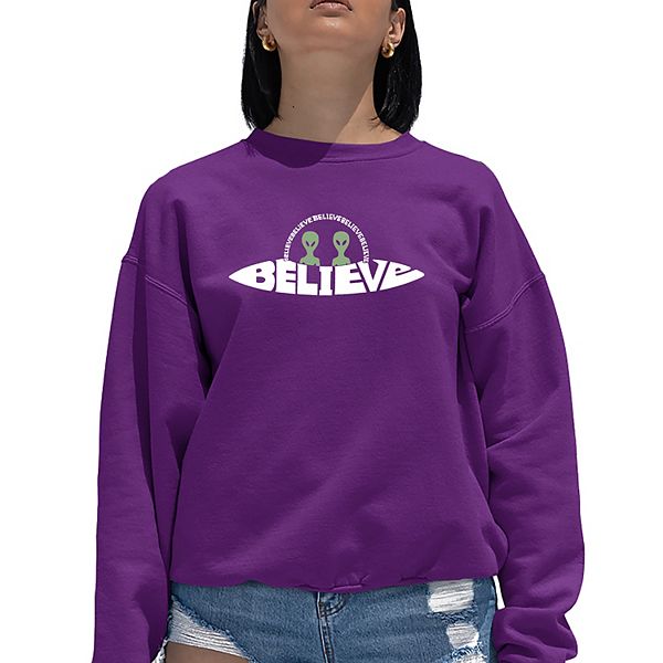 

Believe ufo - Худи с принтом для женщин La Pop Art, Purple, Фиолетовый, Believe ufo - Худи с принтом для женщин La Pop Art, Purple