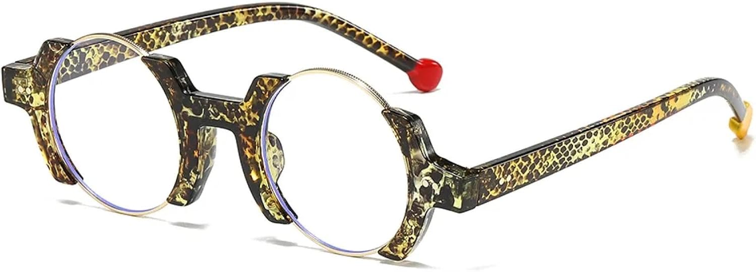 

Популярные модные круглые солнцезащитные очки для женщин и мужчин в стиле панк с заклепками, роскошные, с градиентным покрытием и защитой от УФ-излучения UV400 TYUVIVO, 8