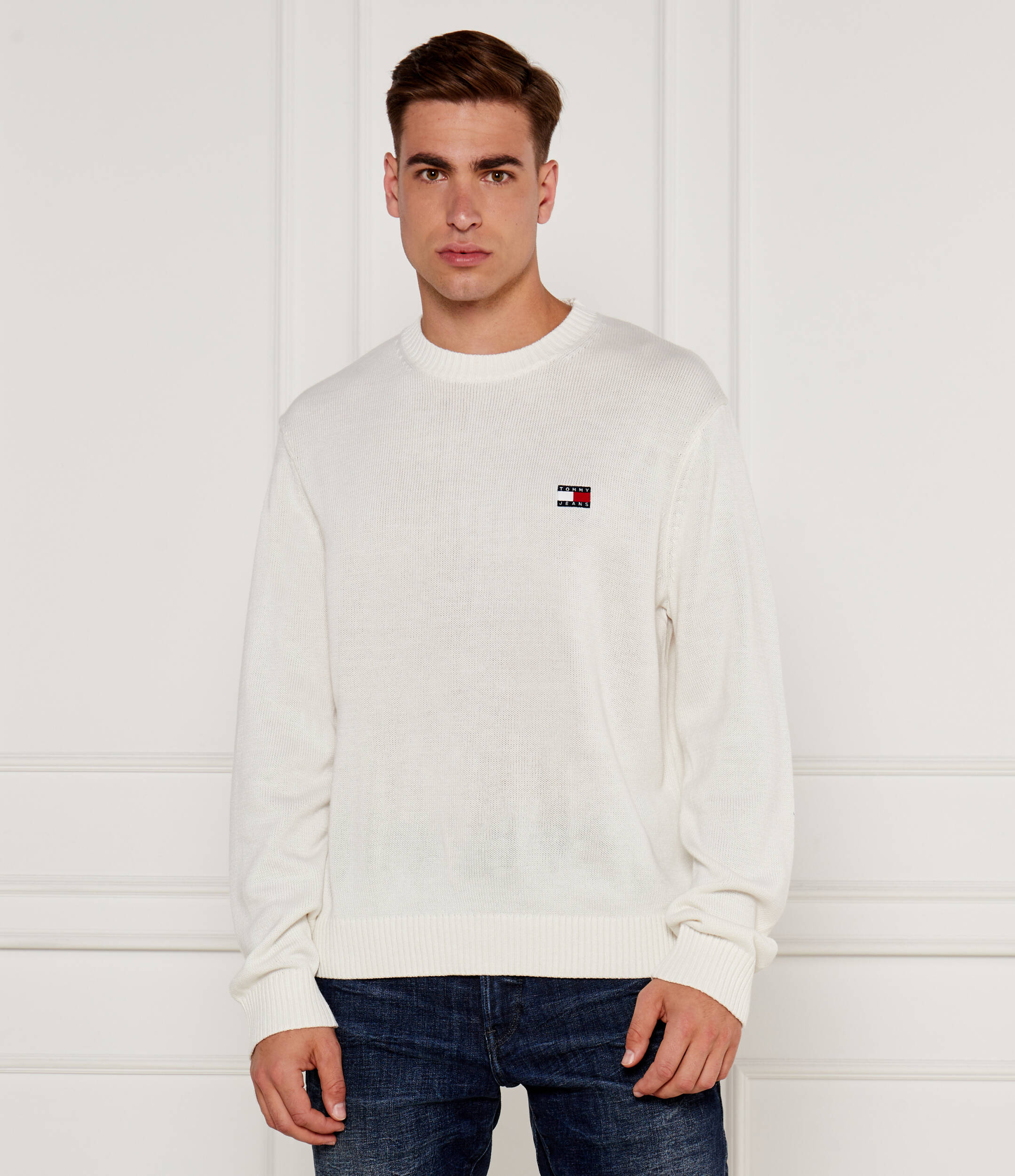 

Свитер Tommy Jeans Regular Fit, белый