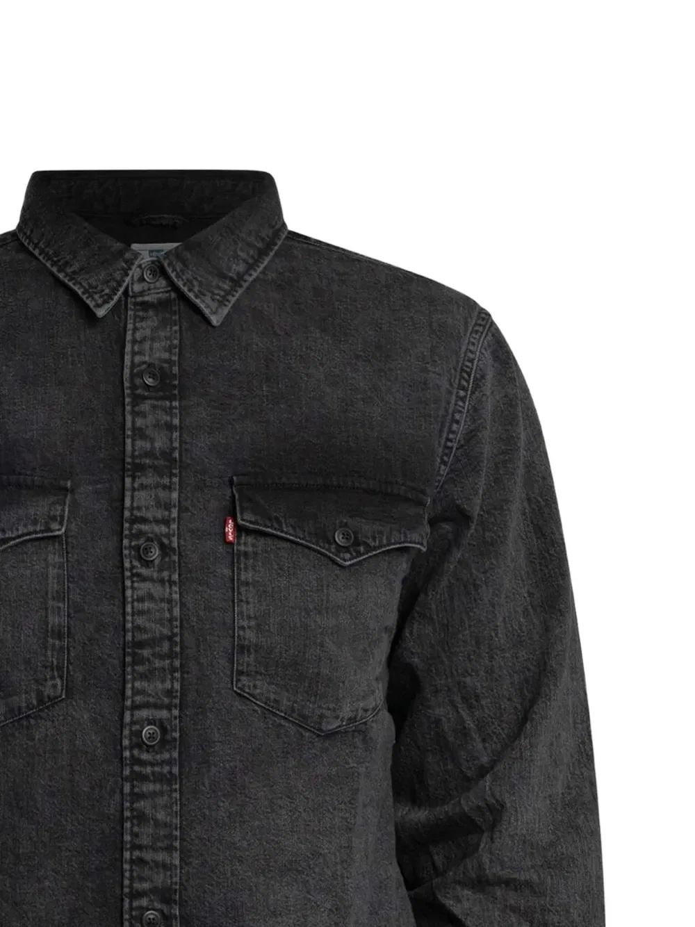 Джинсовая рубашка на пуговицах Levi'S, черный — фото 2
