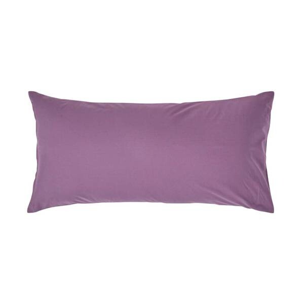 

Наволочка Homescapes Fadendichte 200, 40x1x80 см цвет traube/lila