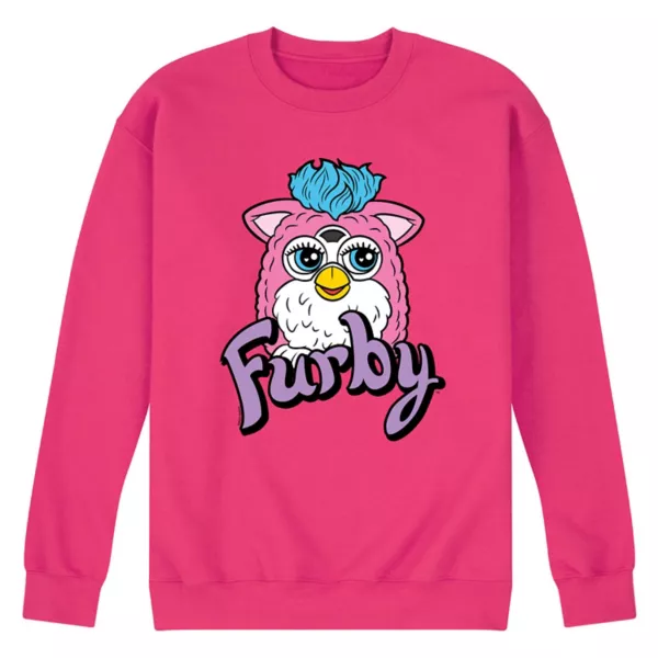 

Мужская толстовка с логотипом Furby из флиса Licensed Character, пурпурный