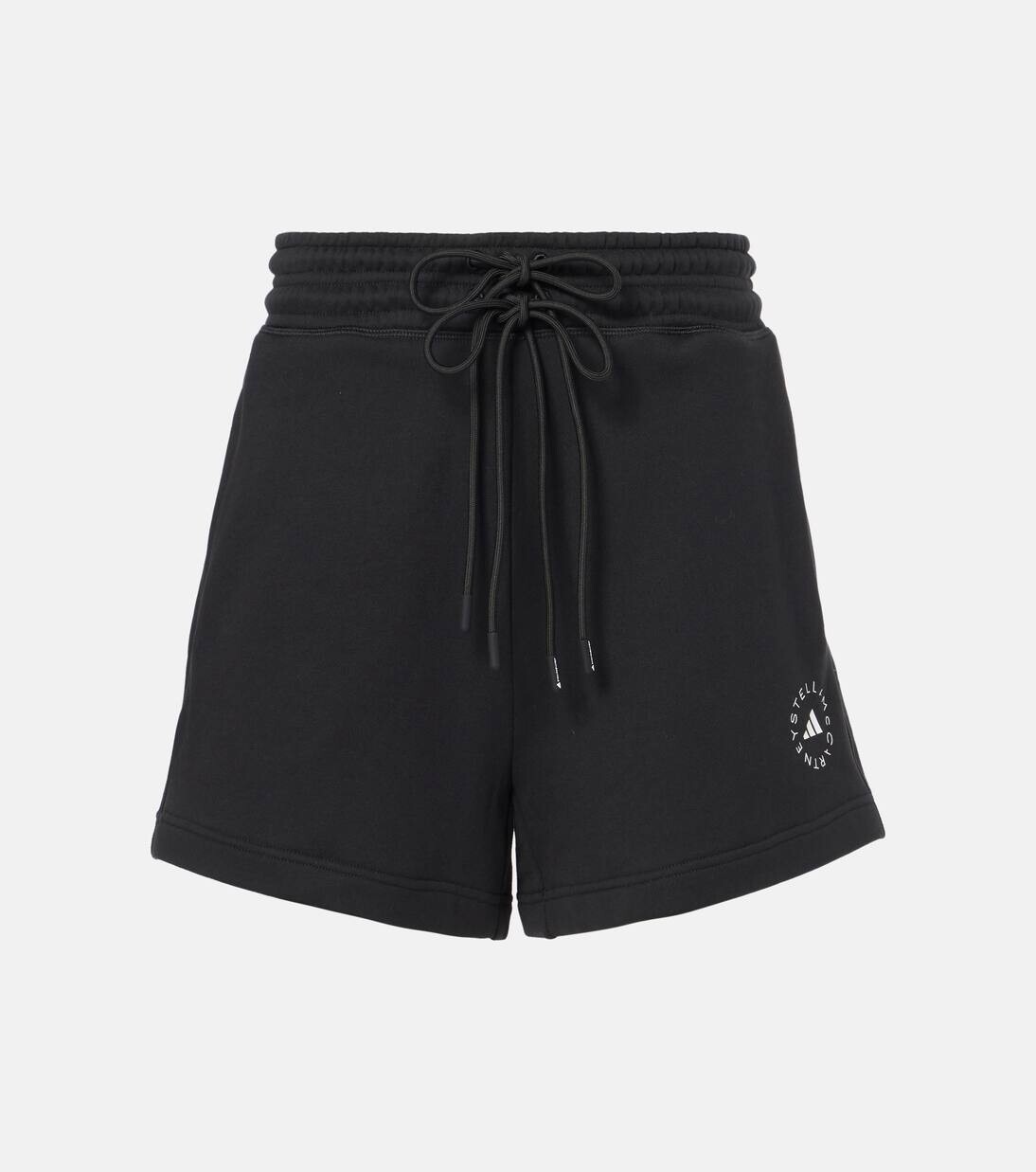 

Хлопковые махровые шорты TrueCasuals Adidas By Stella Mccartney, черный