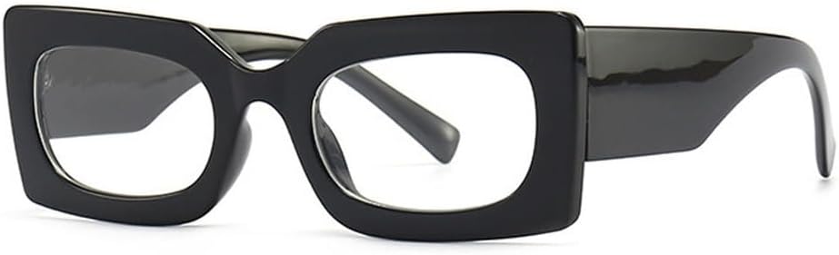 

Ретро прямоугольные солнцезащитные очки из желеобразного материала оранжево-зеленого цвета для женщин, модные градиентные оттенки, защита от УФ-излучения UV400 для мужчин TKKTLLT, Black Clear