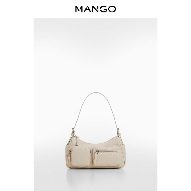 

Женская сумка Mango в мотоциклетном стиле, черный