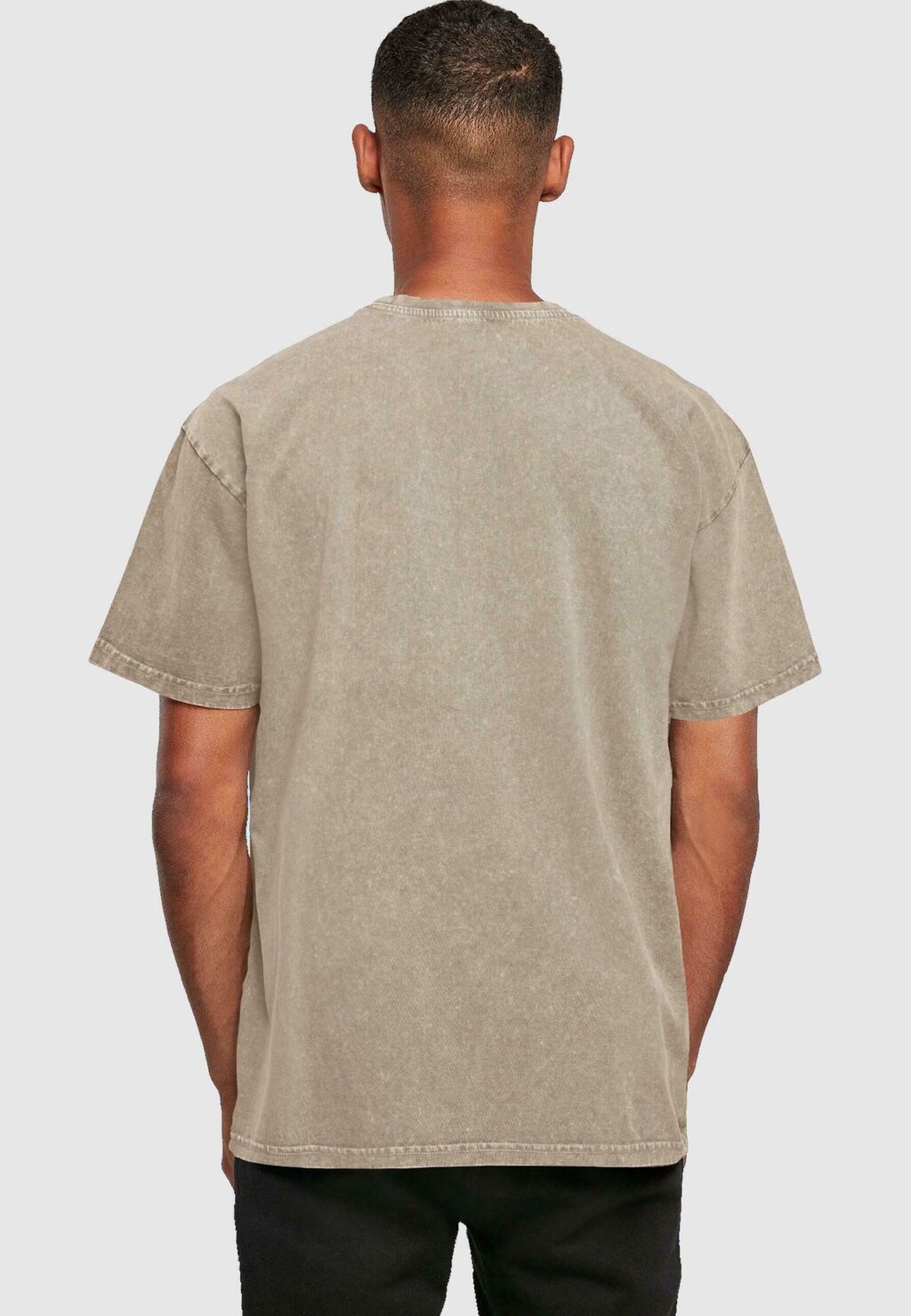 

Футболка с принтом SPRING AND CHILL ACID WASHED HEAVY OVERSIZED Merchcode, хаки