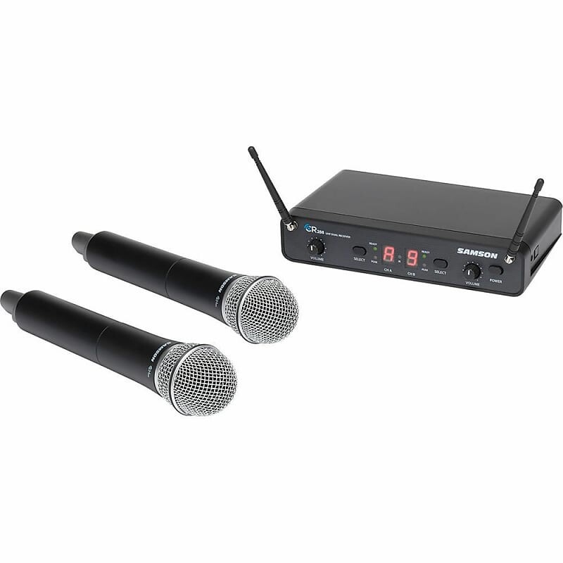 

Микрофон Samson Concert 288 Dual-Channel UHF Wireless Handheld Mic System - H Band (470-518 MHz)