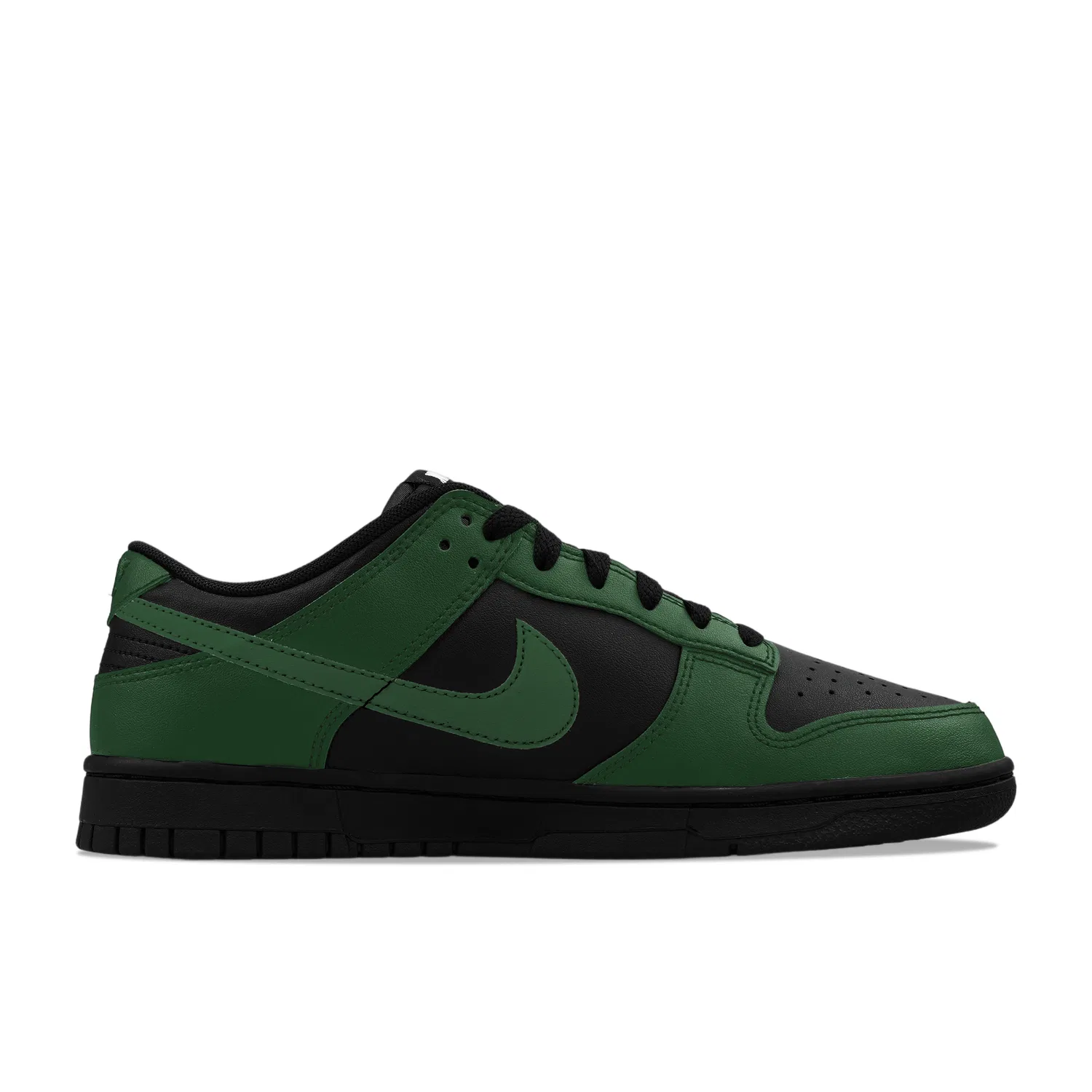 Кеды Nike Dunk Low Leather Black Green — фото 4