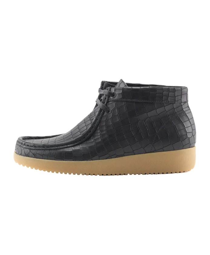 

Кожаные ботинки на шнуровке ручной работы. Nature Footwear, черный