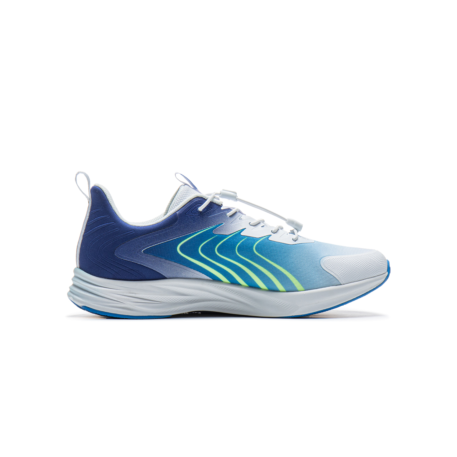 LINING YOUNG Беговые кроссовки Flying Cloud Low-Top для детей стандартный белый/interstellar blue/темный королевский синий — фото 3
