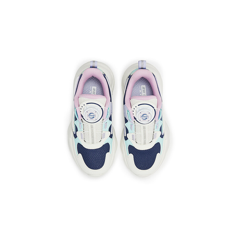 Кроссовки XTEP Kids Lifestyle Shoes PS Low-top White-purple Cyan, белый/голубой — фото 3