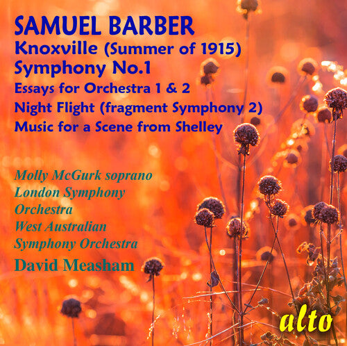 

CD диск McGurk, Molly: Samuel Barber: Symphony No. 1/ Essays Nos. 1 & 2 / Night Flight