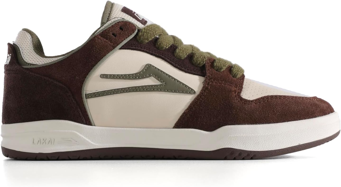 

Мужские скейтерские кеды Lakai Telford Low - обувь для скейтбординга, коричневый