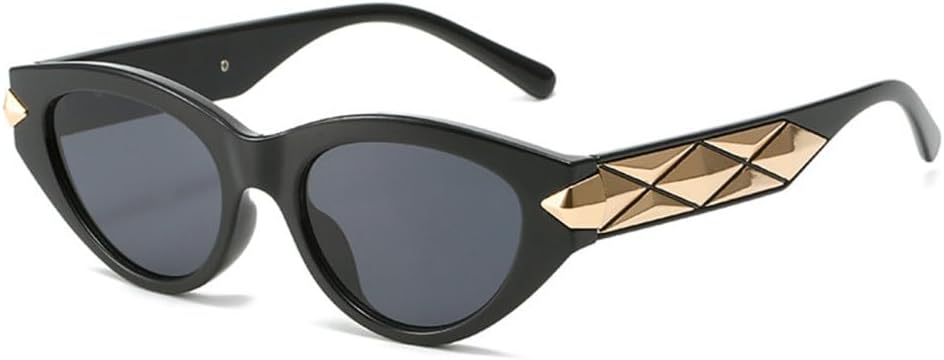 

Солнцезащитные очки MUTYNE в винтажном панк-стиле для мужчин и женщин, классические очки «кошачий глаз», ретро-очки для путешествий, солнцезащитные очки UV400, Black Gray