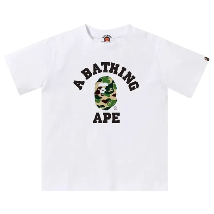 Футболка BAPE Abc Camo College Tee, белый