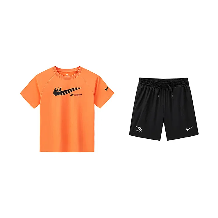 Детский спортивный костюм Casual Sportswear 3Brand Summer 2 Piece Set Nike, Frost Orange