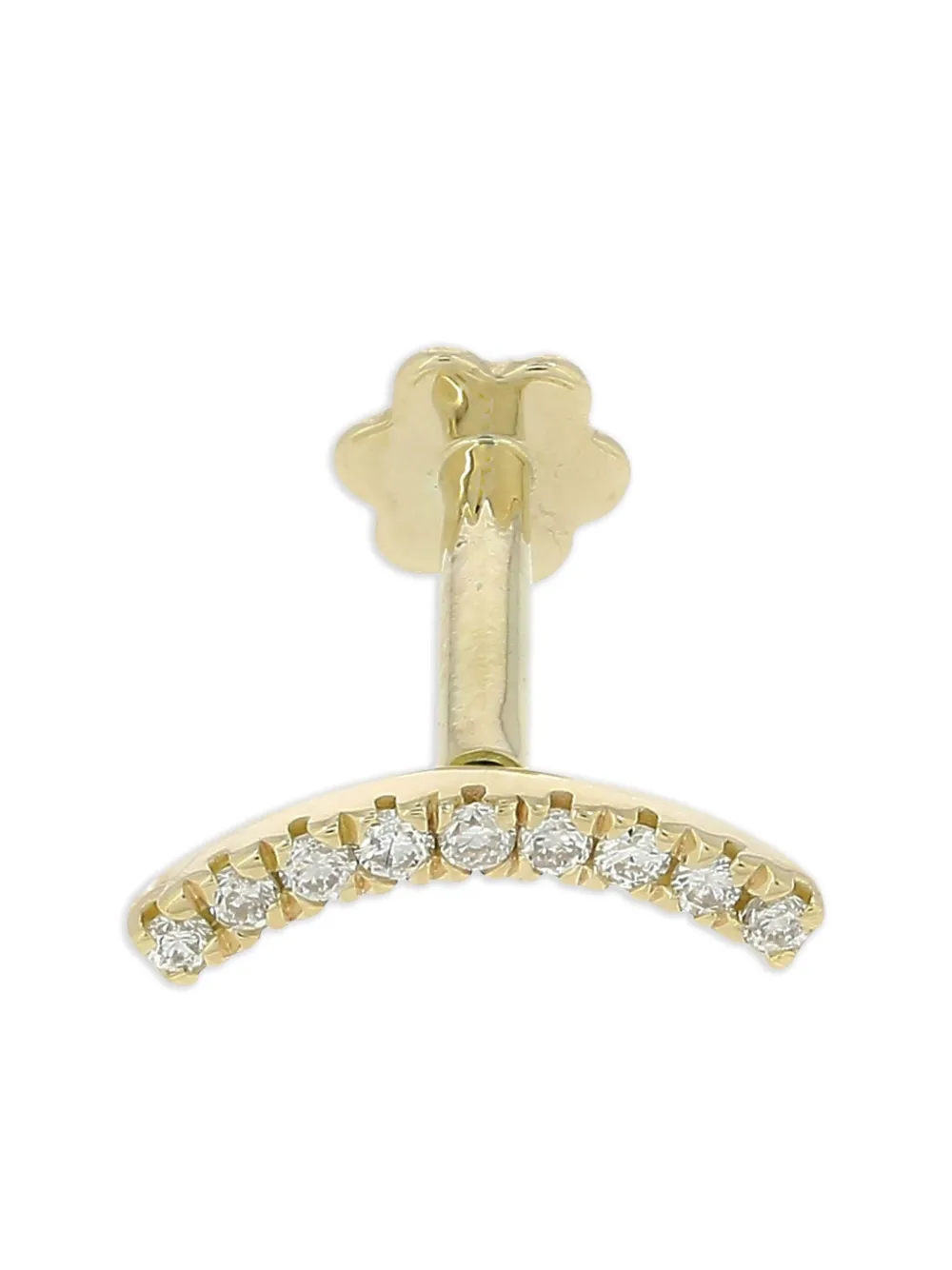 

Серьга Moon из желтого золота 14 карат с бриллиантами The Wild Jwls, золотой