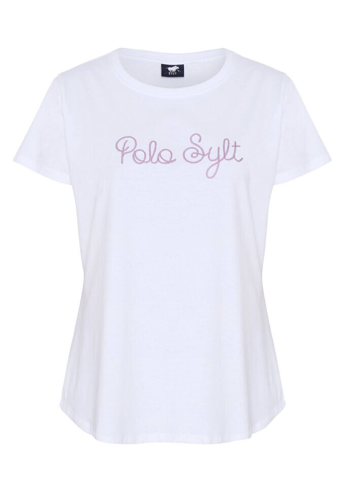 

Футболка с дизайном этикетки Polo Sylt, белый