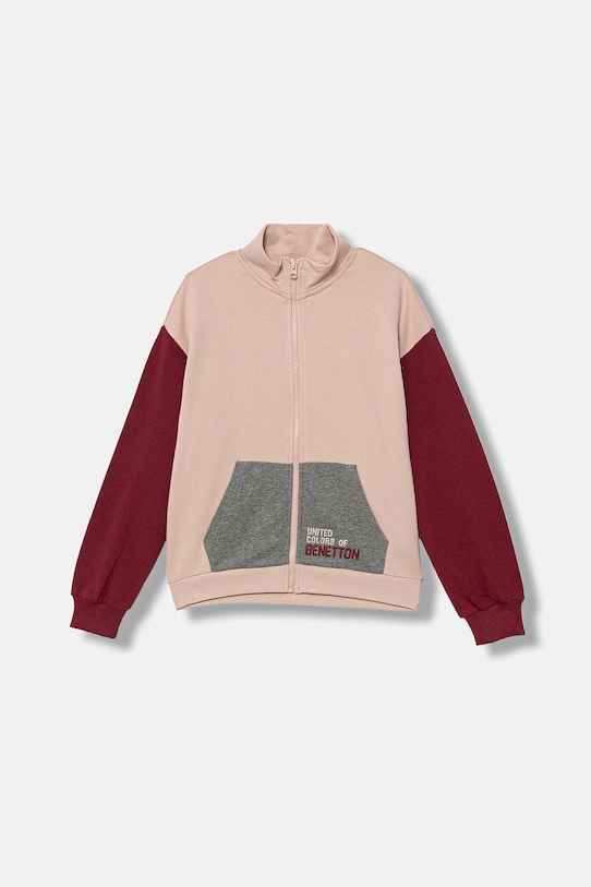 

Детская хлопковая толстовка United Colors Of Benetton, розовый