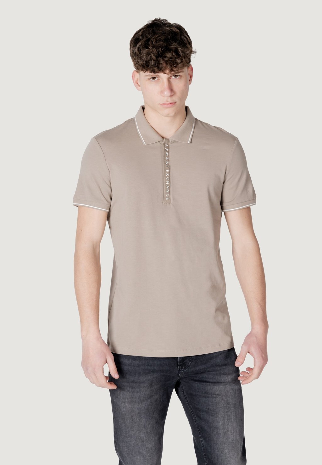 

Рубашка поло Armani Exchange, песочный