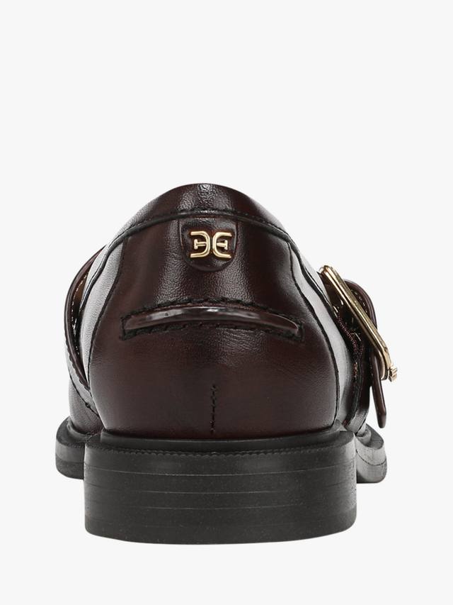 Кожаные лоферы Elaina в стиле Mary Jane Sam Edelman, Dark Brown — фото 4